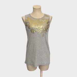 Chelsea & Violet Metallic Floral Tank Top